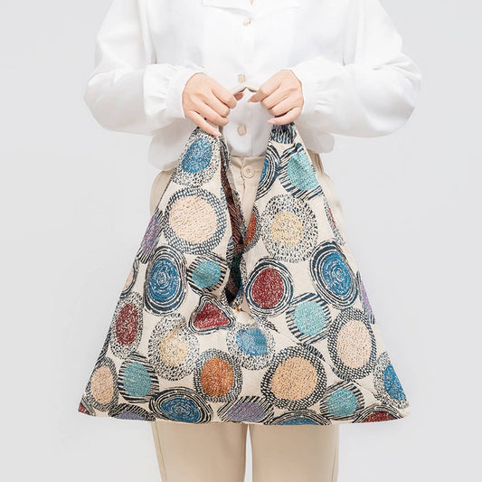 RETRO BOHEMIAN CANVAS BAG UNDERARM BAG TOTE BAG_CWAB1993