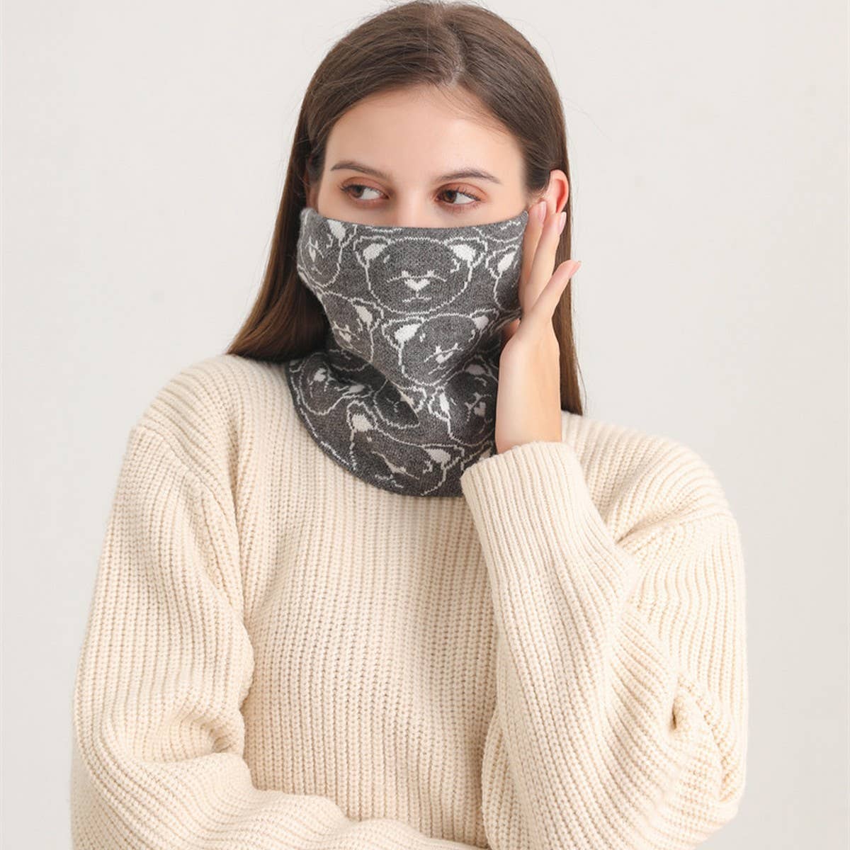 NEW BEAR PLUSH AND THICK WINDPROOF NECK GAITER