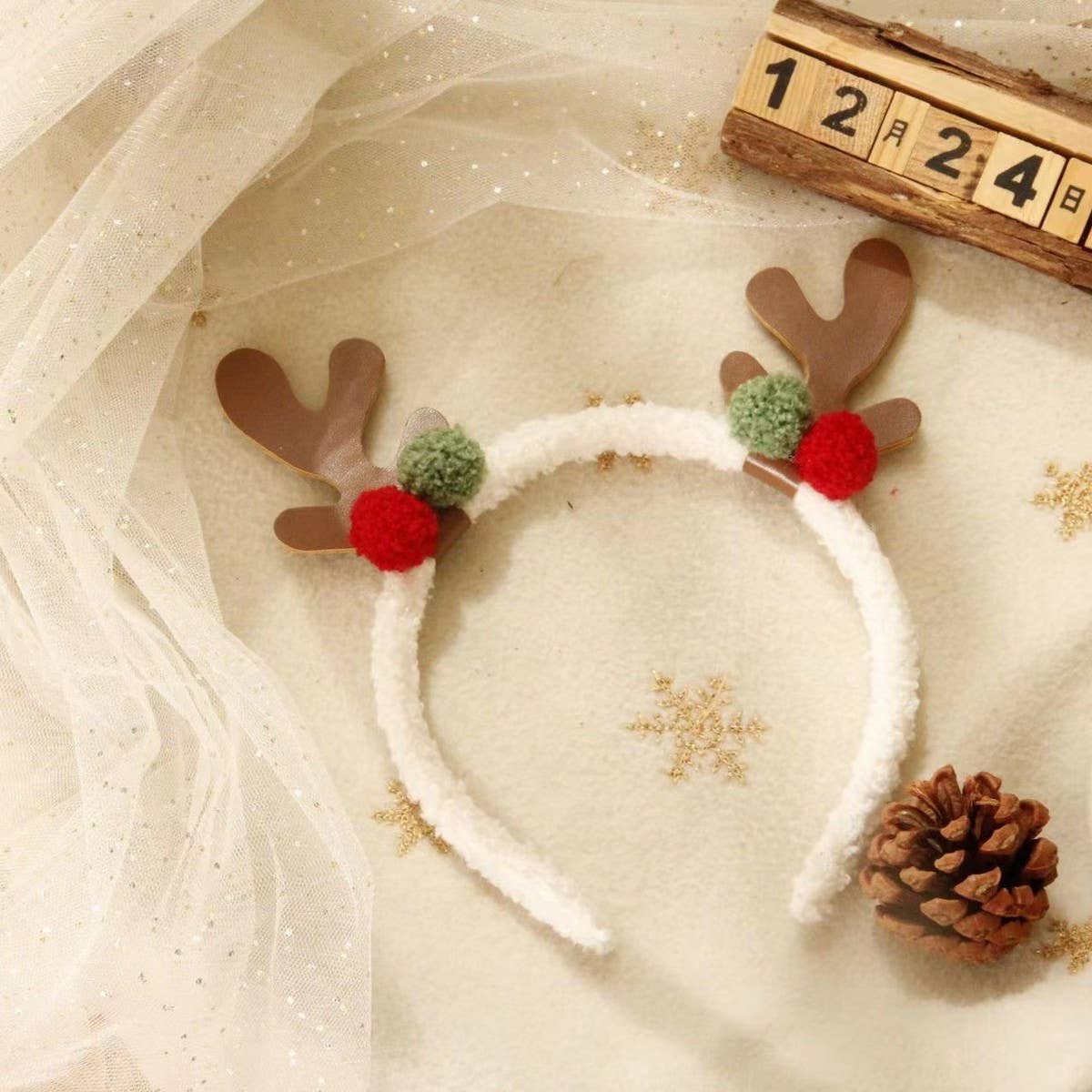 HOLIDAY GIFT CUTE DEER ANTLER CHRISTMAS HEADBAND
