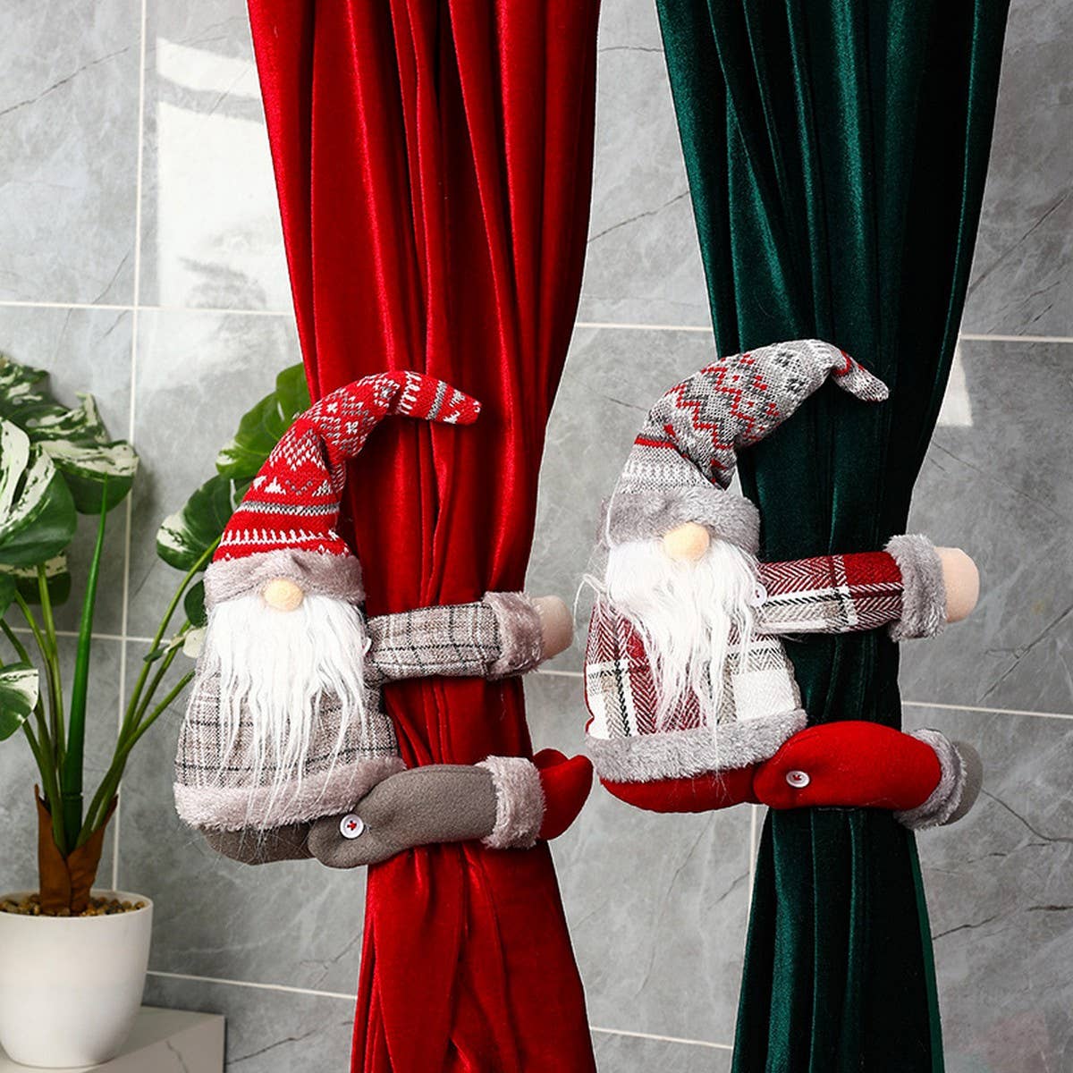 CWABE0200_Christmas Curtain Ties Curtain Buckle Home Decor