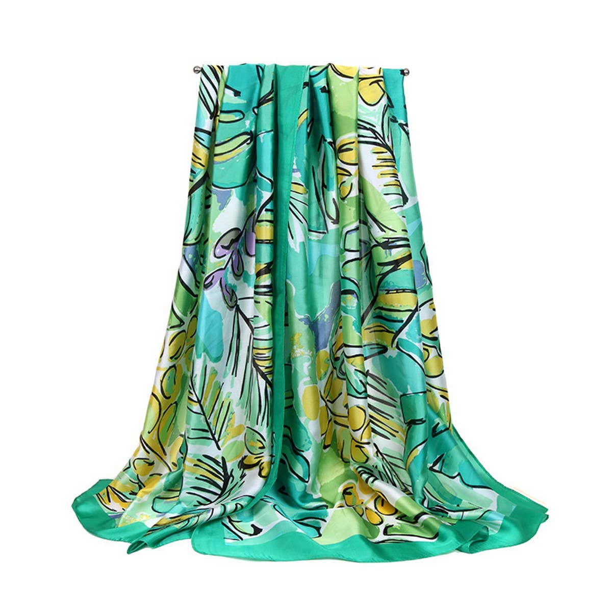 Banana Leaf Scarf - Summer Beach Wrap Shawl_CWASC0671