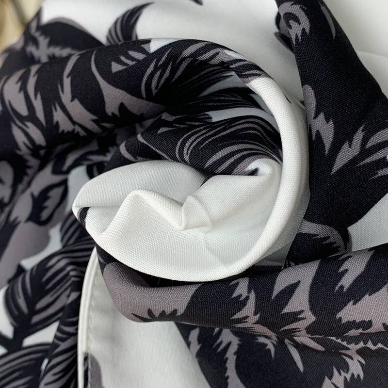 FASHION PRINT HALTER TOP SKIRT TWO-PIECE SET