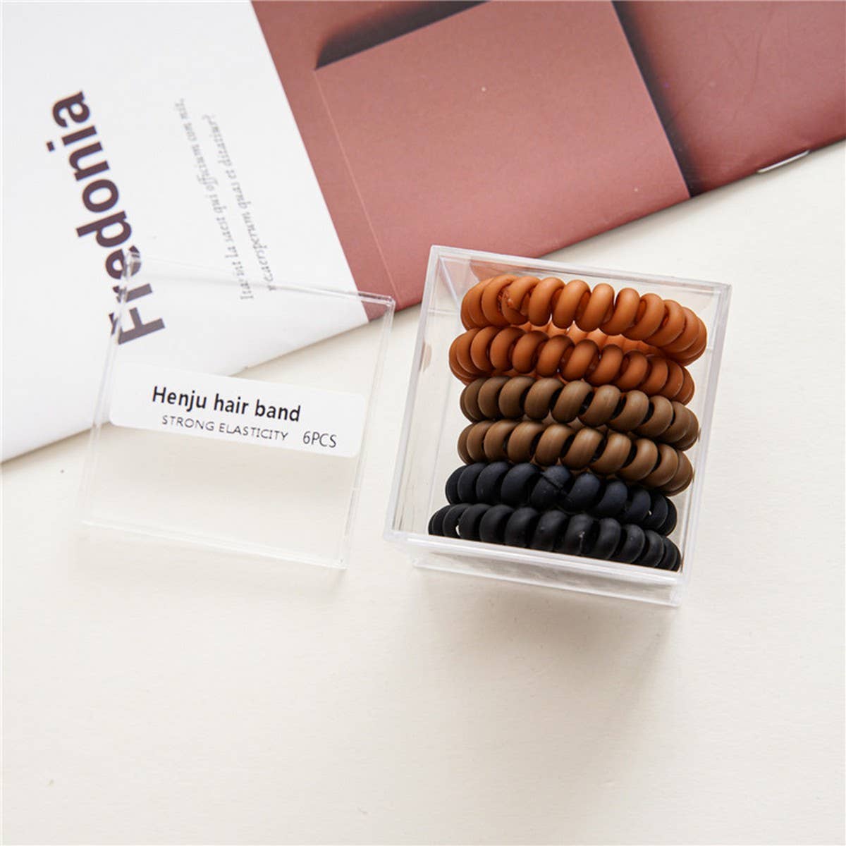 SIMPLE AND DURABLE PHONE CORD HAIR TIES_CWAHA1121