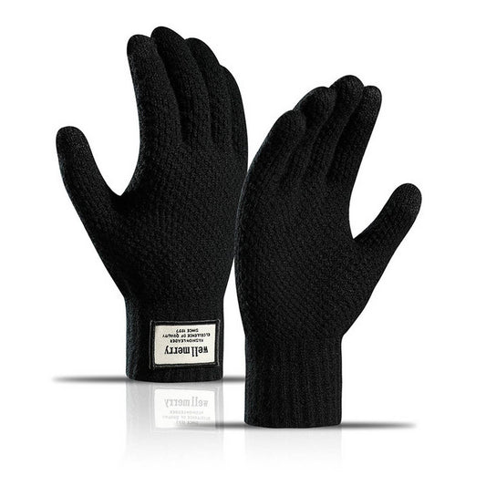 MEN'S AUTUMN AND WINTER THICKENED FLEECE GLOVES