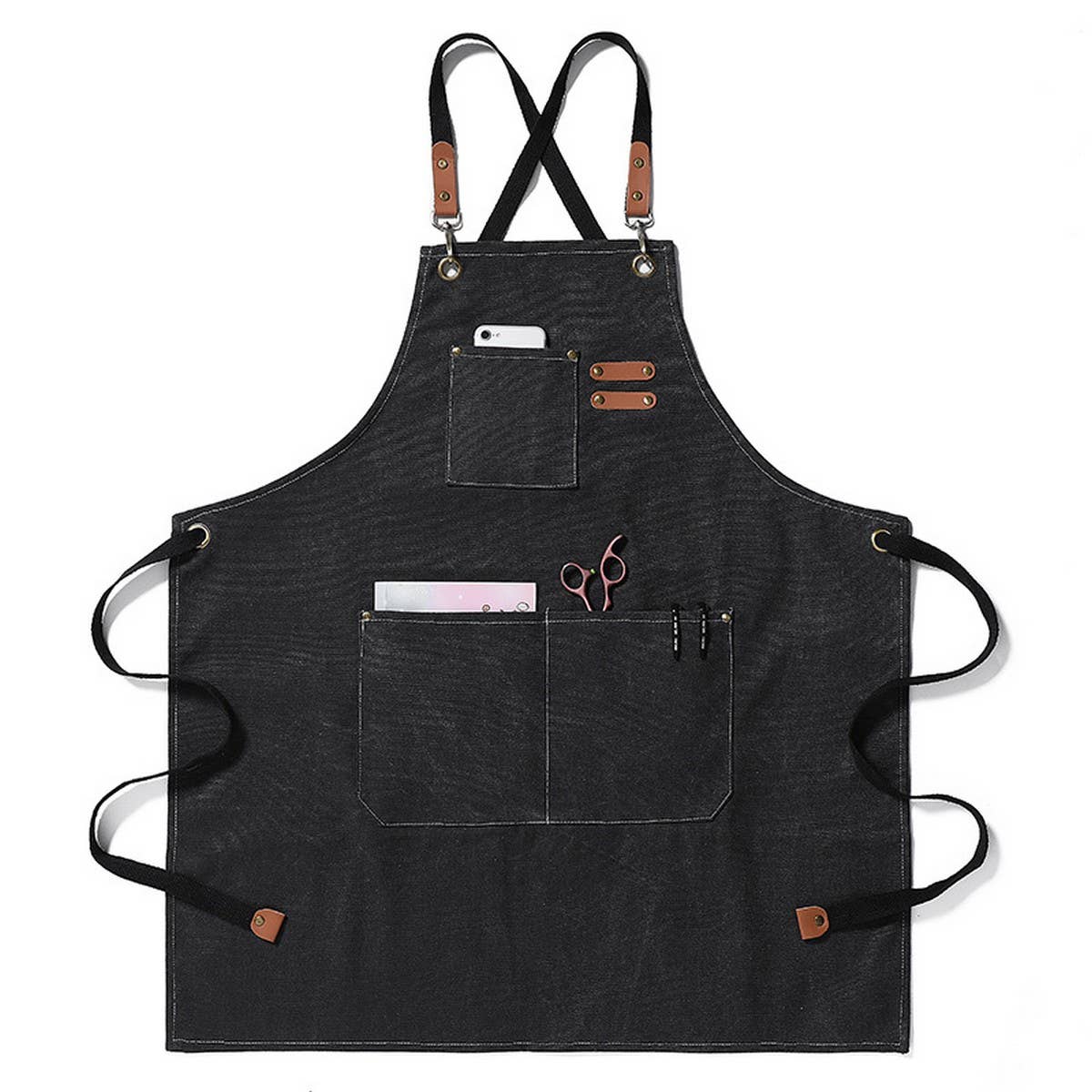 CWAB3996_THICK CANVAS STAIN-RESISTANT DENIM APRON