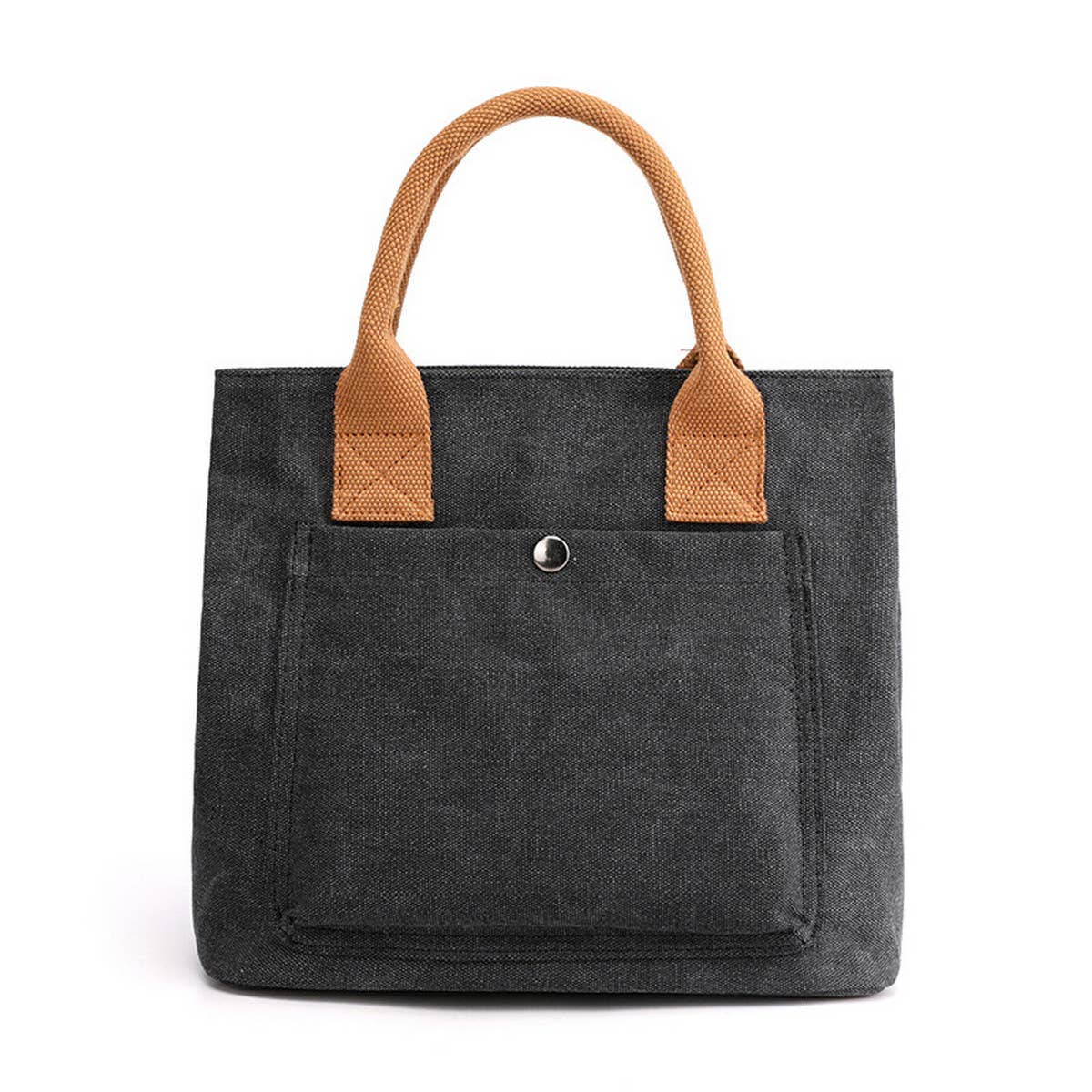 SIMPLE CANVAS UNDERARM HANDBAG TOTE BAG_CWAB1263