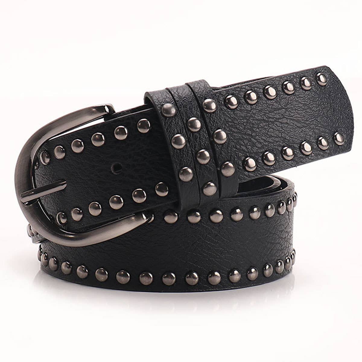 Riveted five-star punk hot girl jeans women belt