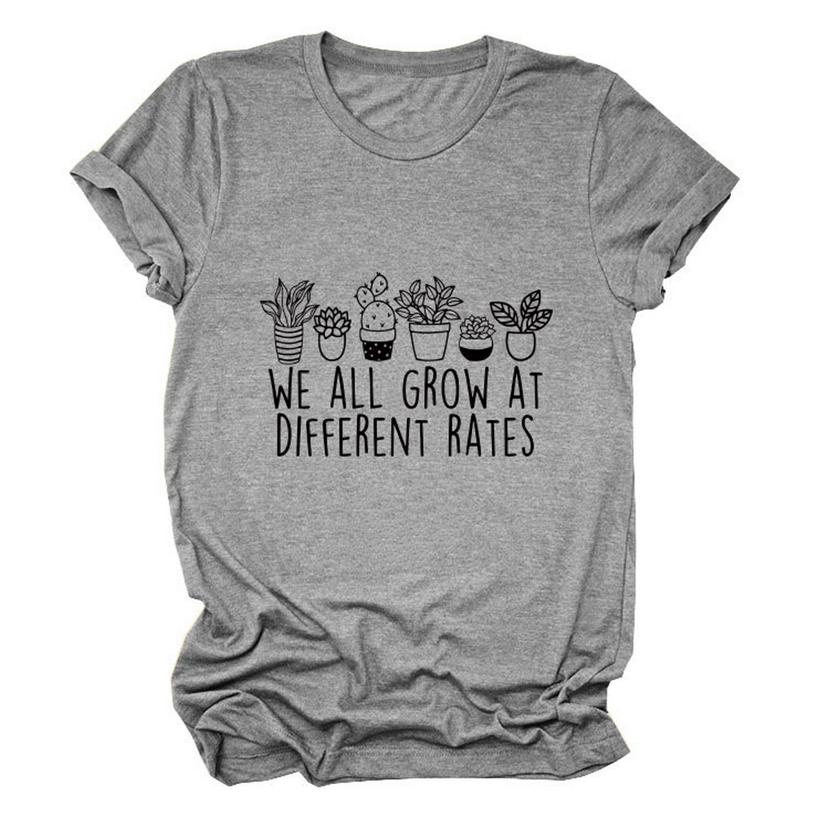 Printed Crew Neck Tee, We All Grow Graphic_CWTTS1493