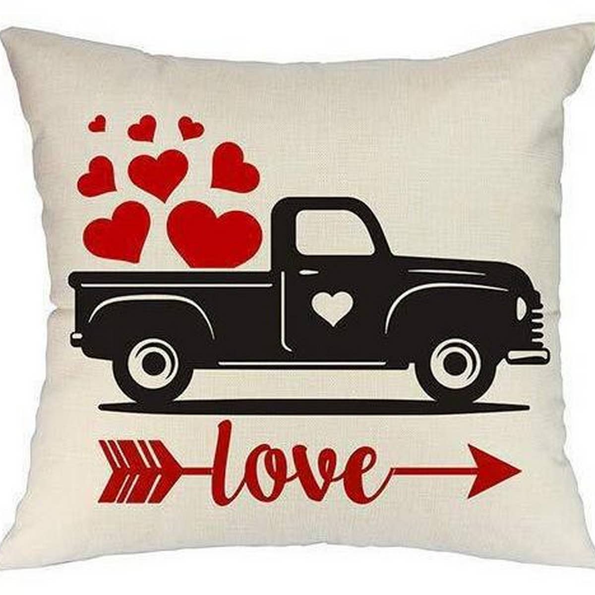 HOME CUSHION VALENTINE'S DAY PRINTED PILLOW COVER