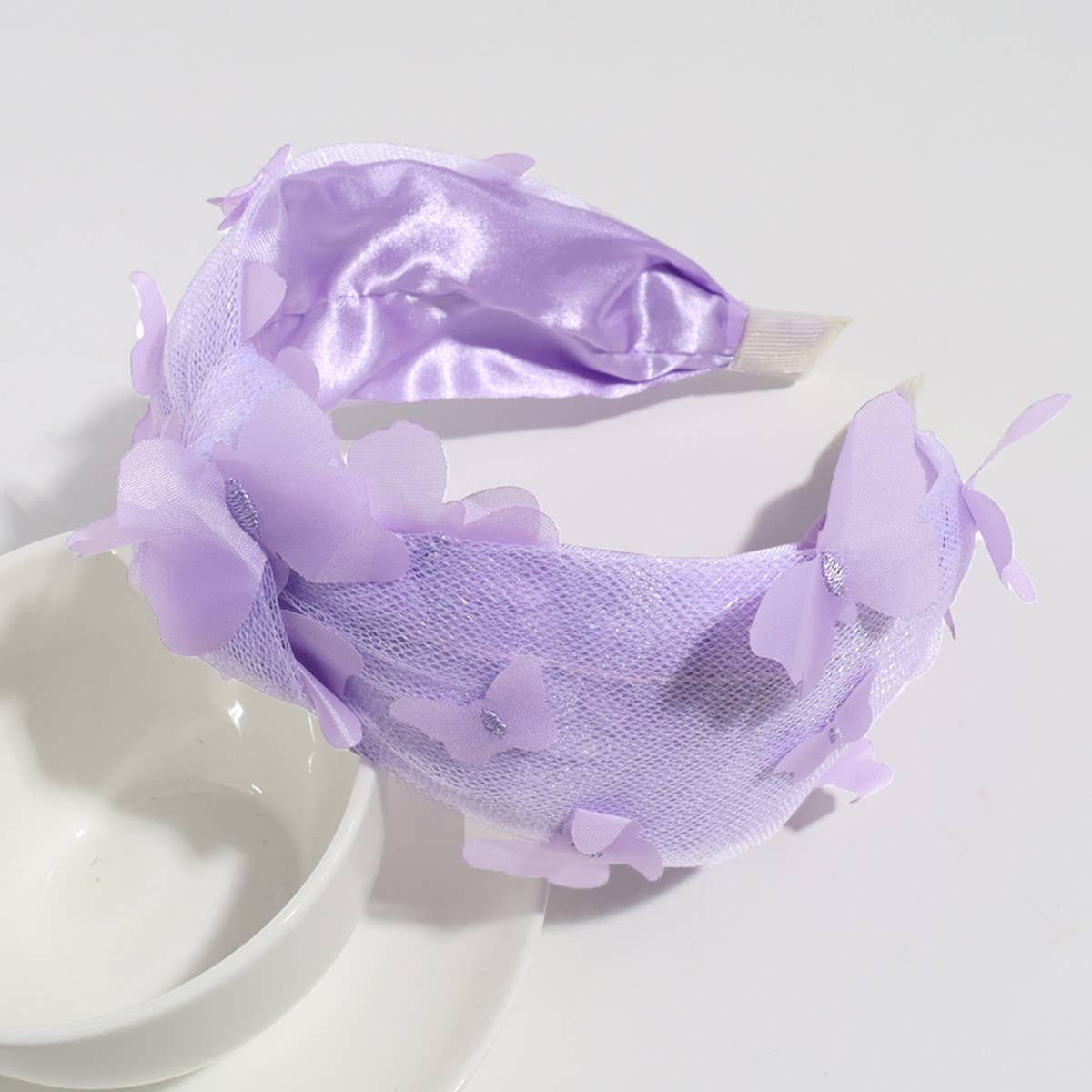 FRESH BUTTERFLY WIDE-RIM KNOTTED HEADBAND