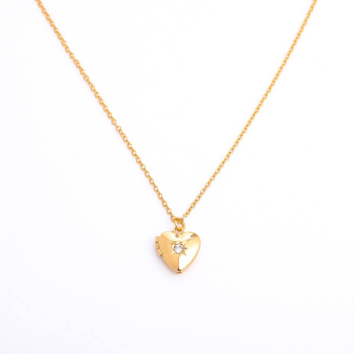 NEW DECEMBER BIRTHSTONE HEART NECKLACE