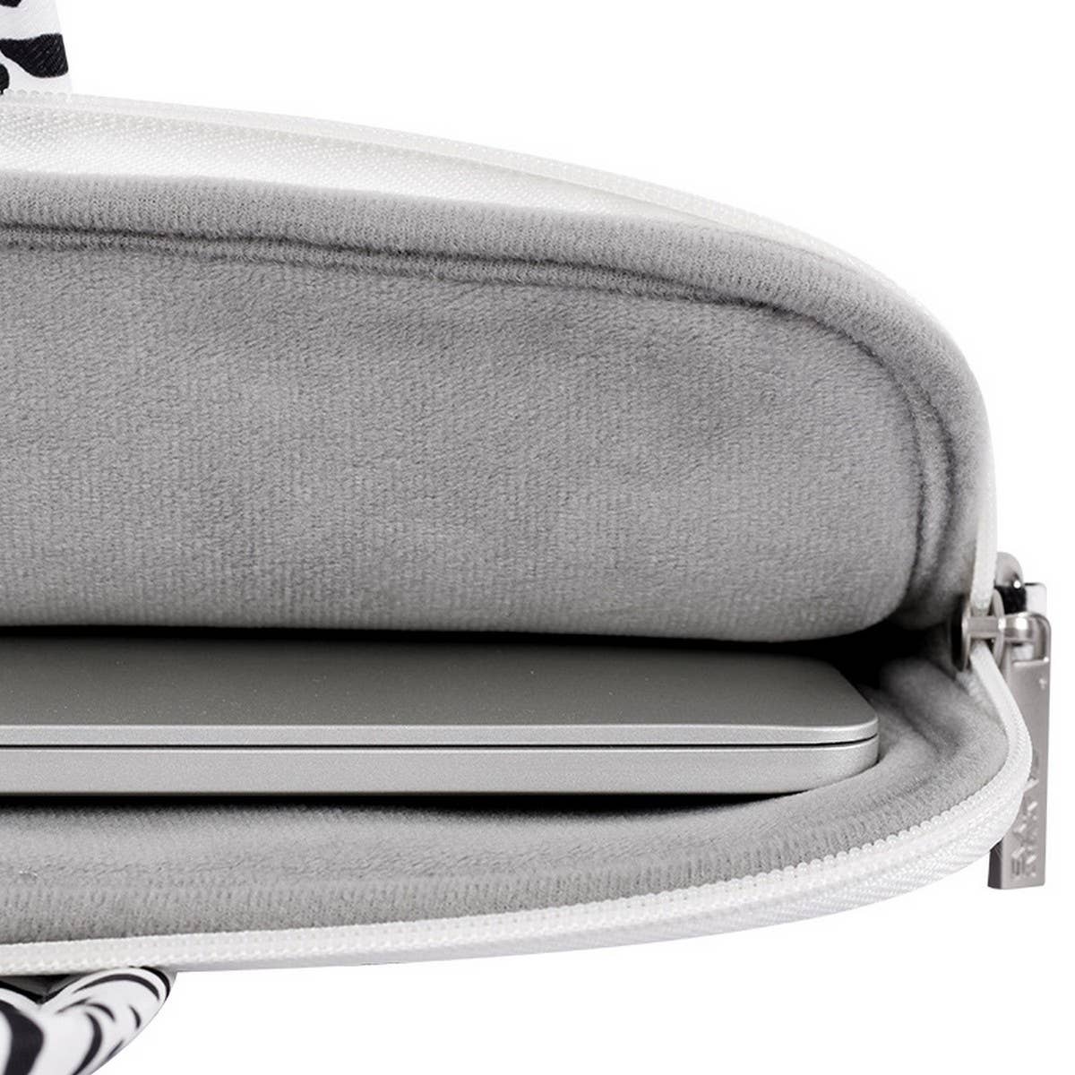 BLACK AND WHITE LAPTOP BRIEFCASE NOTEBOOK CASE_CWAB3324