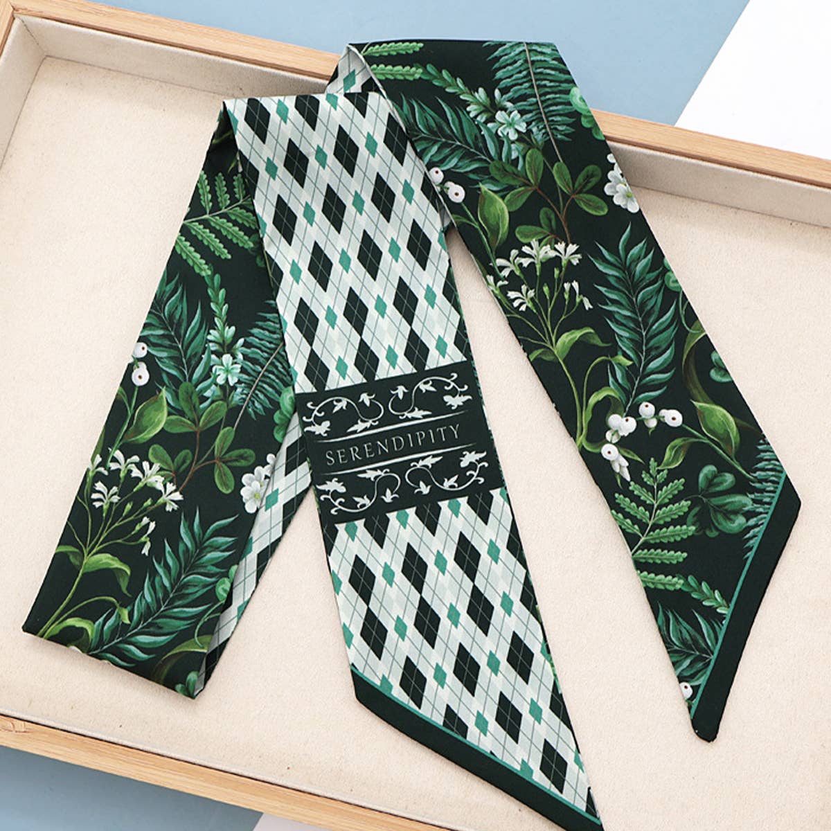 Fruit Print Twilly Scarf ? Hair Tie & Bag Ribbon