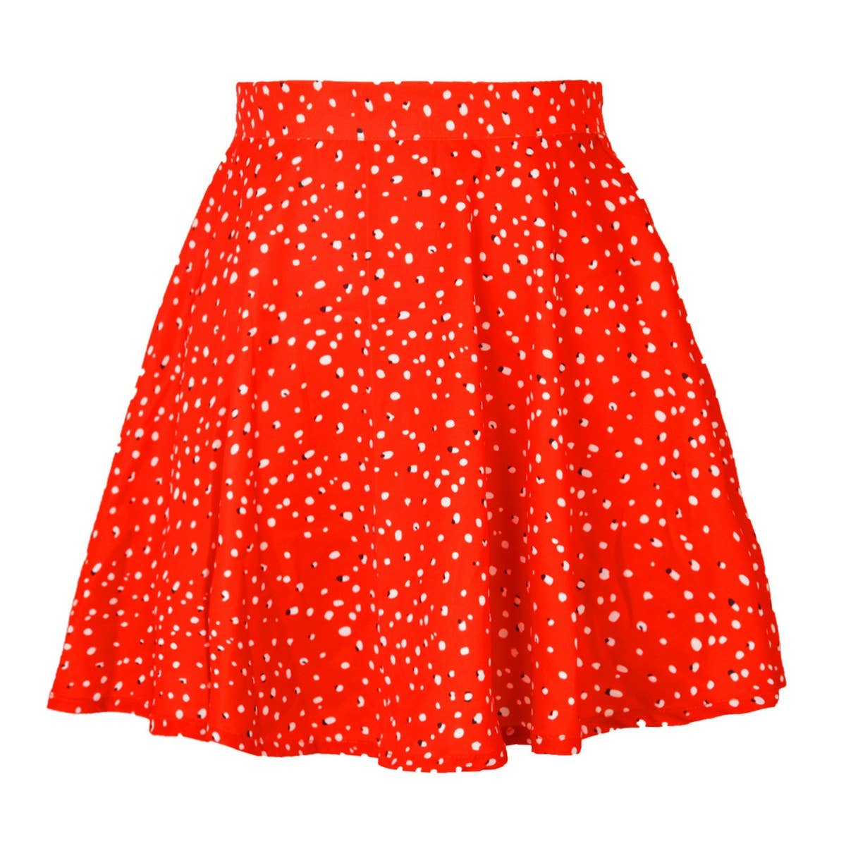 WOMEN'S FLORAL SKIRT CHIFFON PRINT SKIRT_CWAB4797