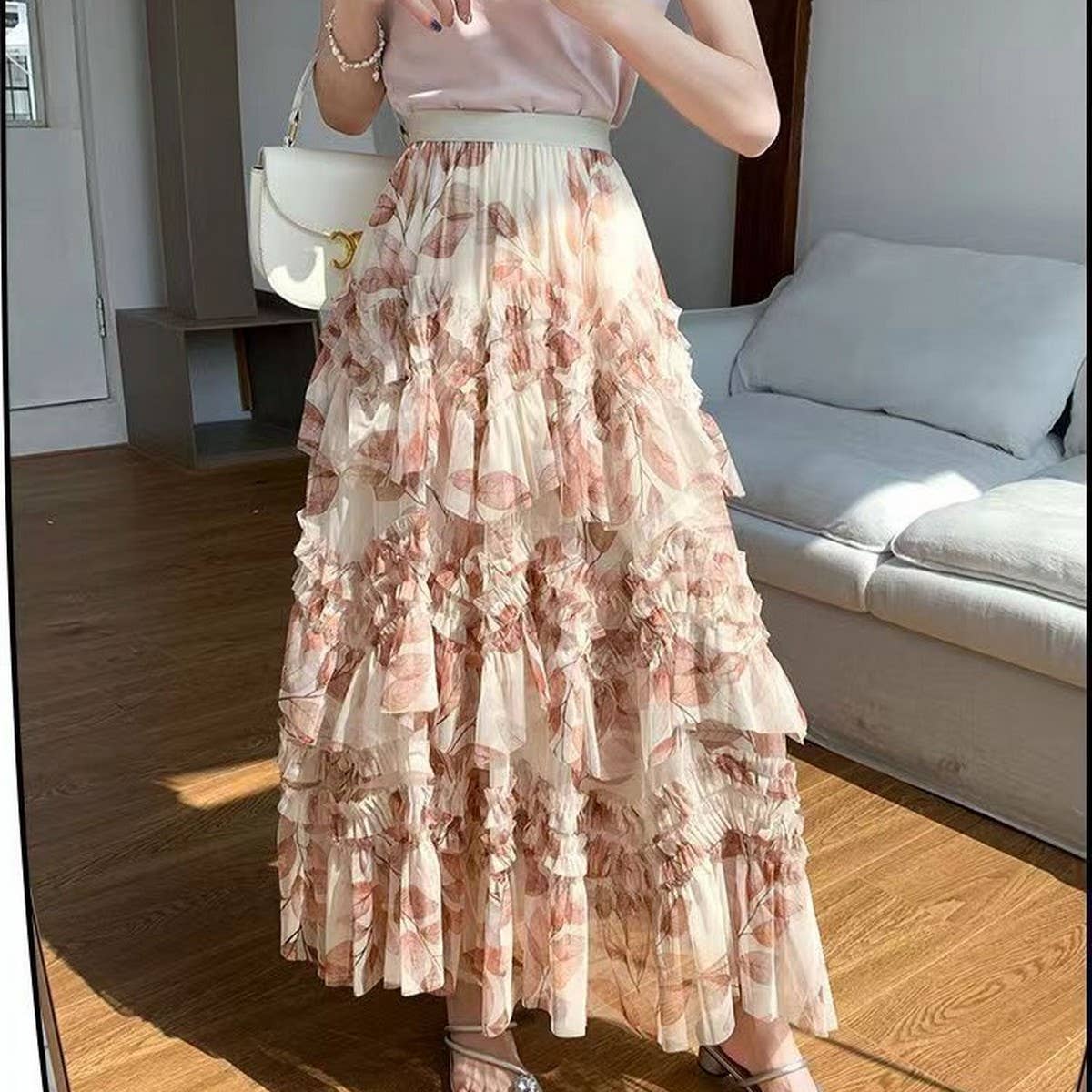 LAYERING TULLE SKIRTS WITH FLORAL PRINTS_CWBLS0400