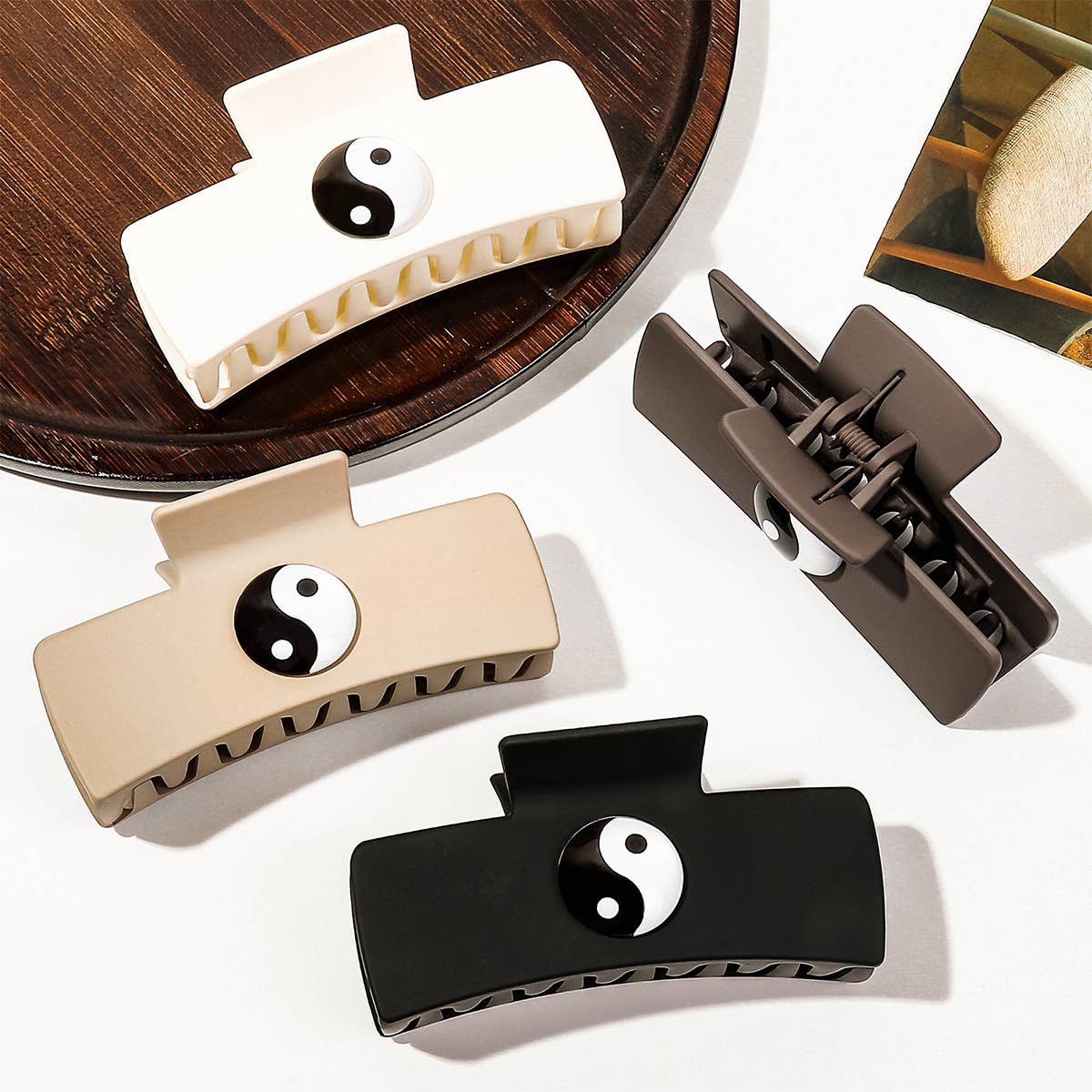 SIMPLE TAI CHI LOGO SHARK CLIP HAIR CLIP_CWAHA0938