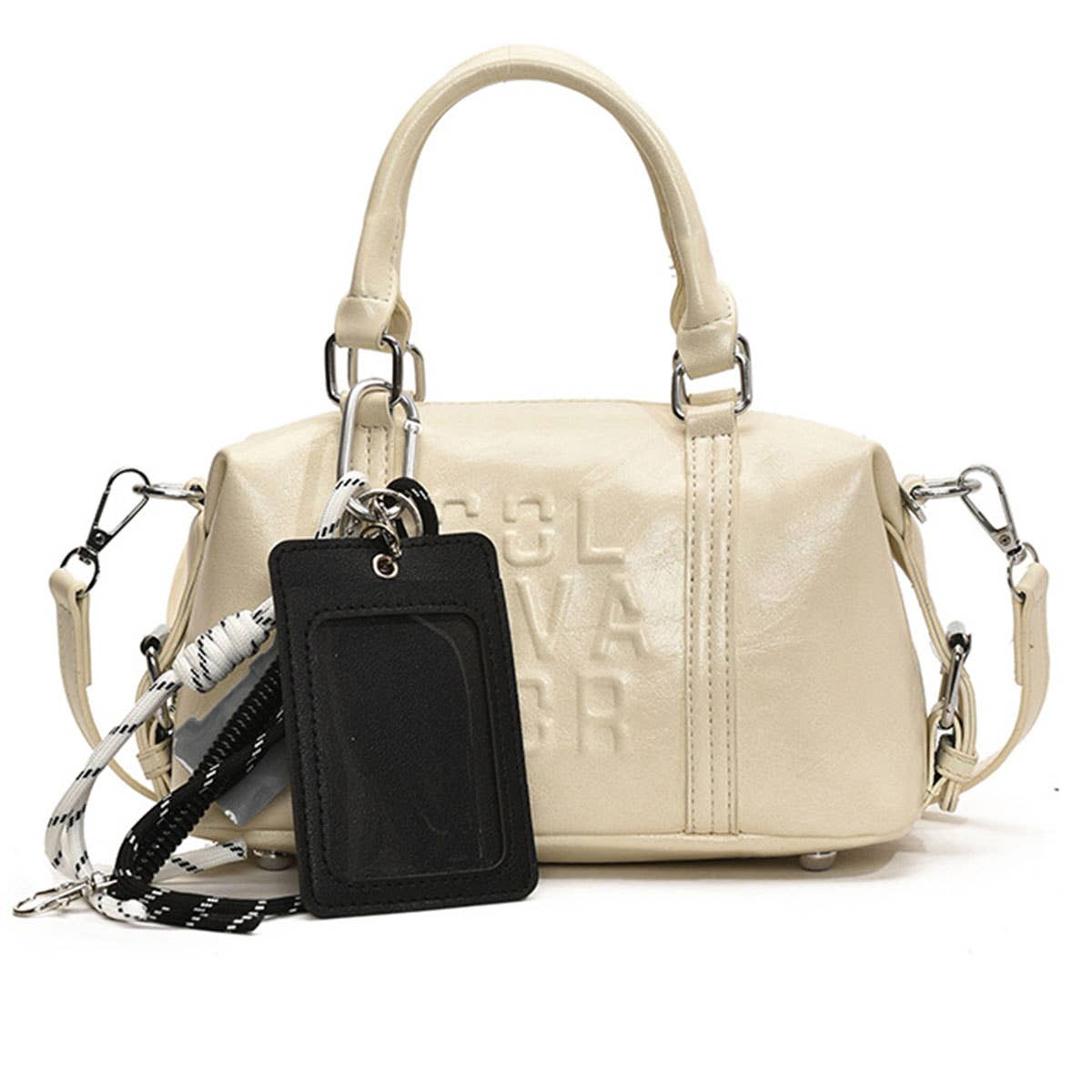 Retro portable Boston pillow bag