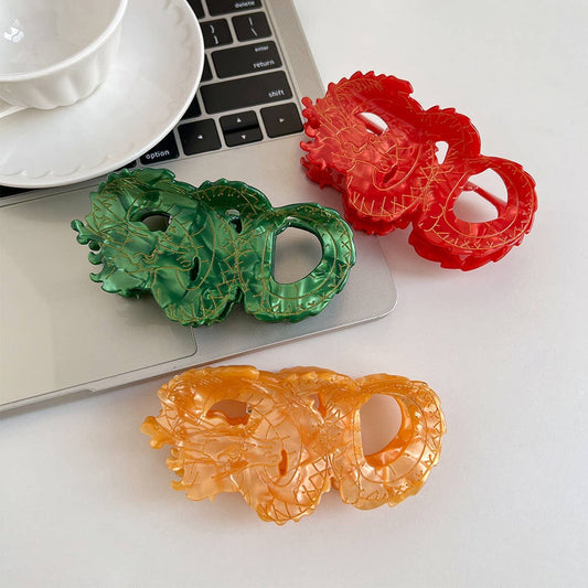 Dragon Year Elegant Acetate Hair Claw Clip