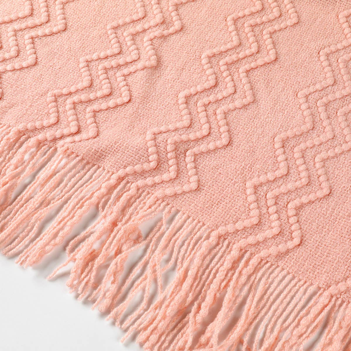 KNITTED SOFT WARM SOFA BLANKET BED END BLANKET