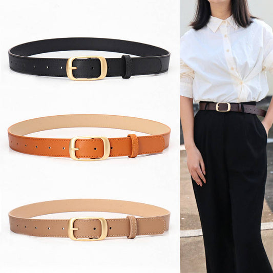 CWABE0920_SIMPLE ALLOY PIN BUCKLE BELT