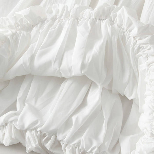 High-Waist Slim Fit Balloon Midi Skirt