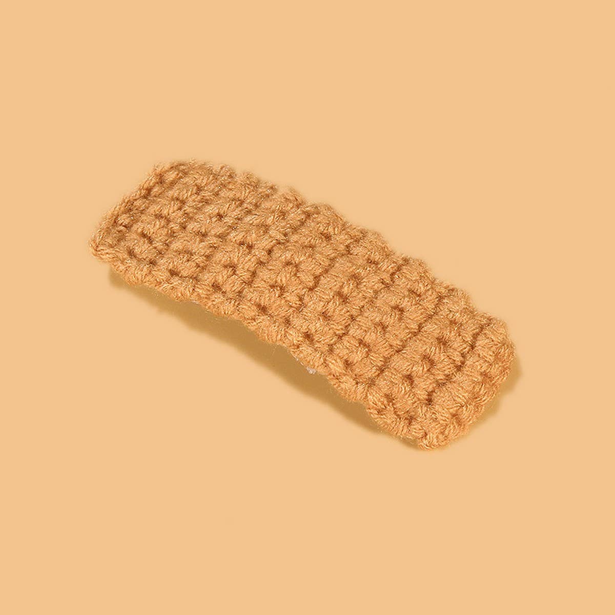 Rectangular Hair Clip, Handmade Crochet Yarn Pin_CWASC0836