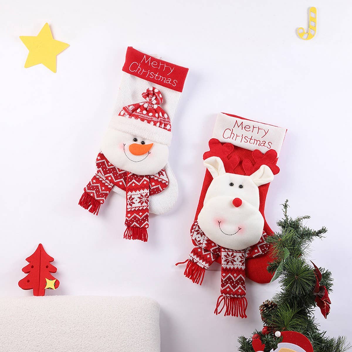 CHRISTMAS DECORATIONS CHRISTMAS STOCKINGS GIFT BAGS