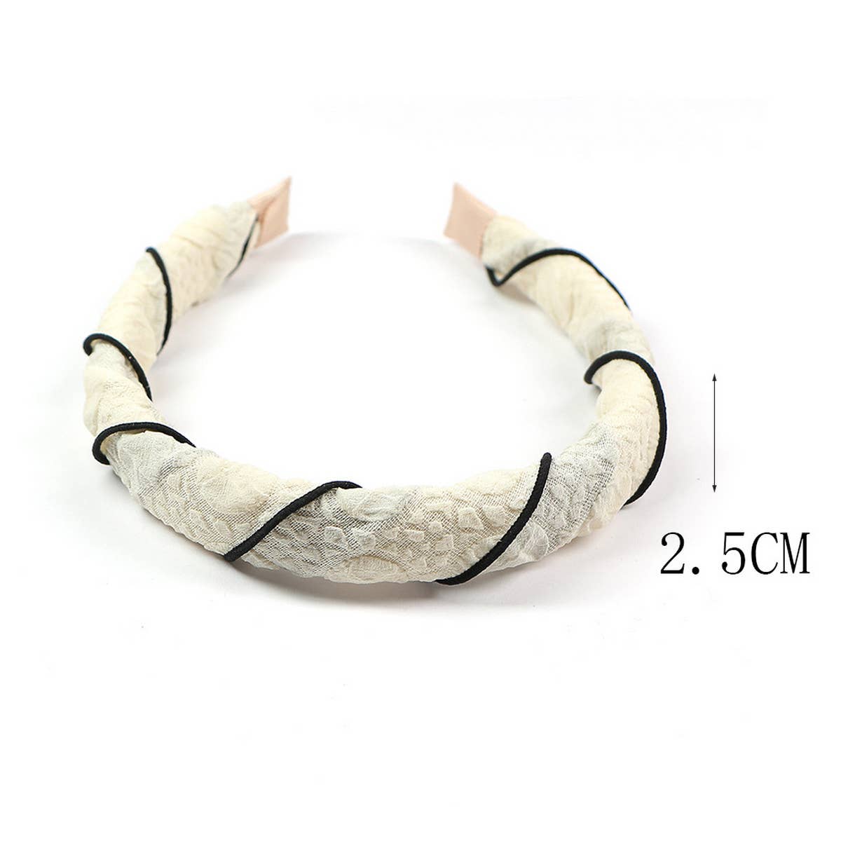 SIMPLE CRUMPLED PLEATED HEADBAND_CWAHA0985