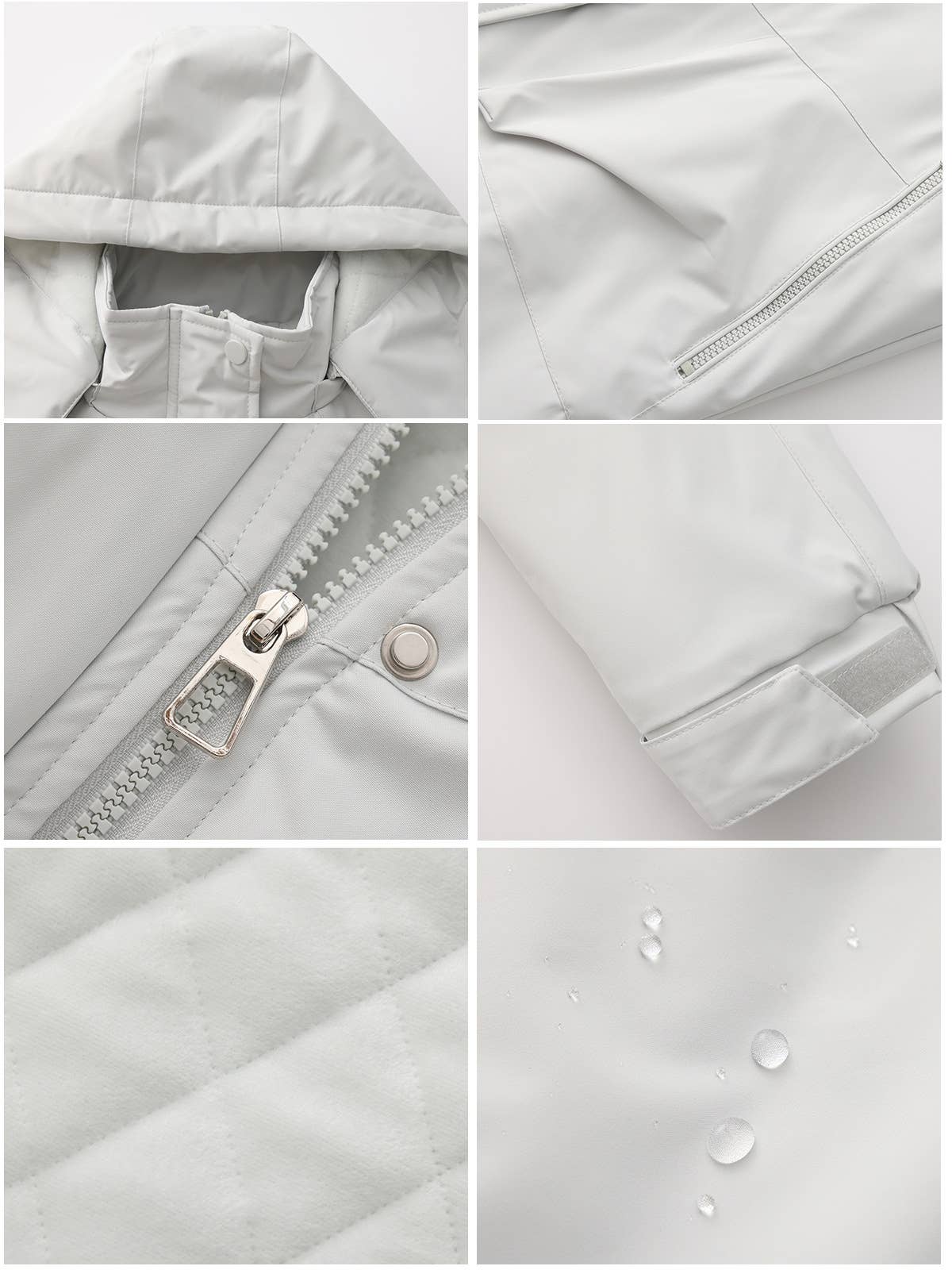 Windproof and warm long hiking jacket