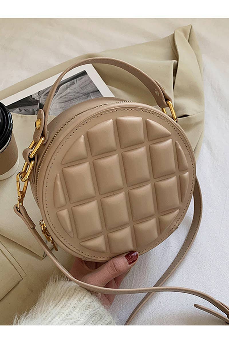 WAFFLE LOUND CROSS BODY BAG_CUAB0087