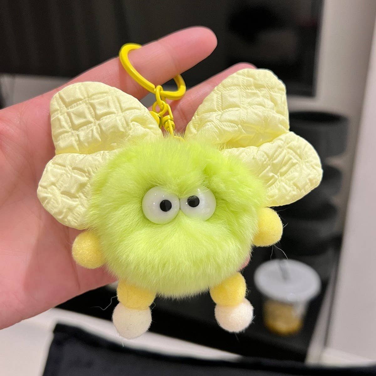 CUTE PLUSH BALL CAR KEYCHAIN BAG PENDANT GIFT