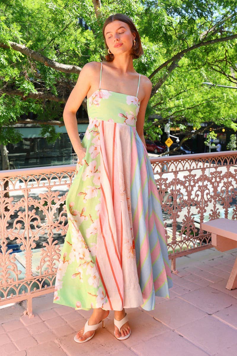 CWDMD5148_SEXY GRAFFITI PRINT SPAGHETTI STRAP DRESS