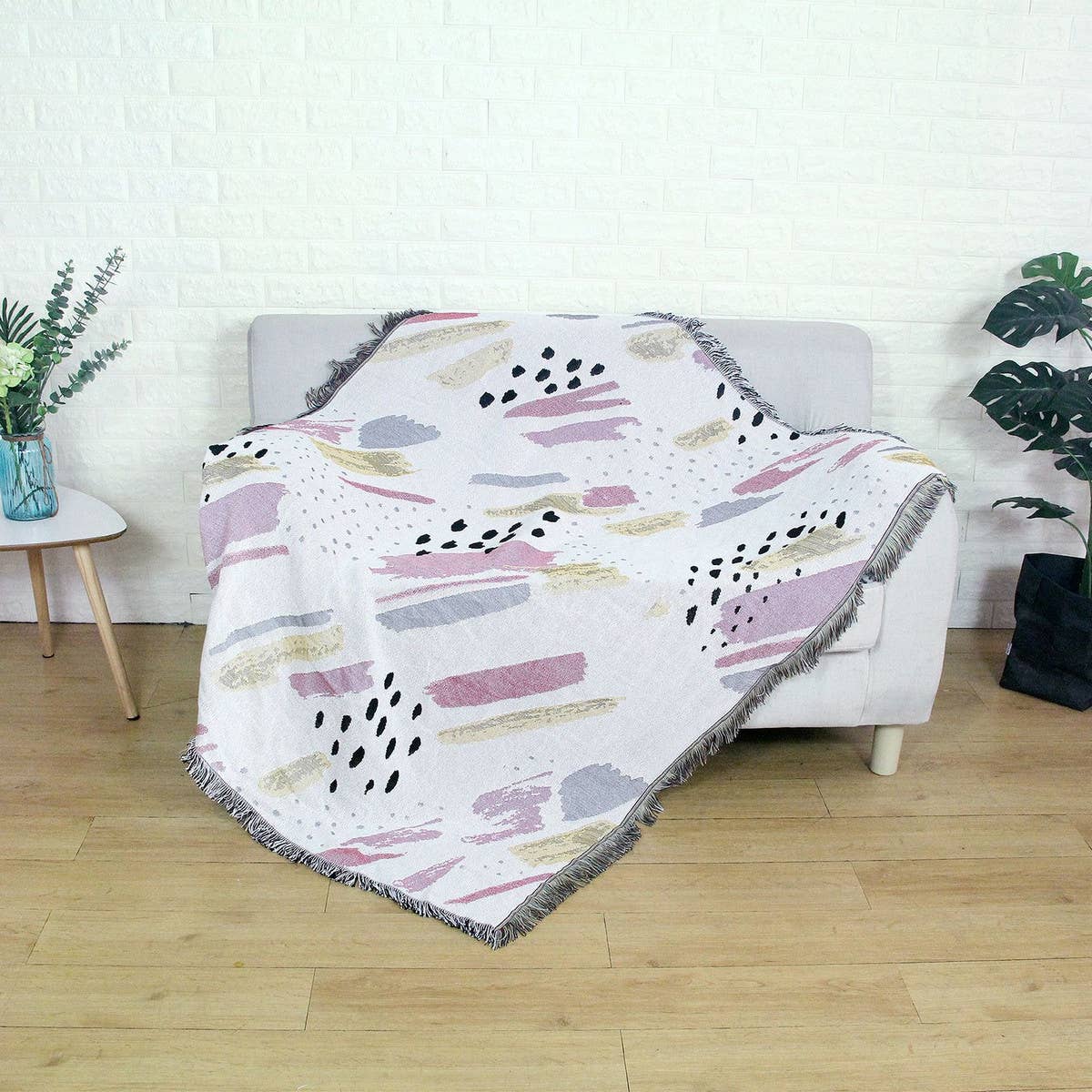 JACQUARD SOFA BLANKET CAMPING BLANKET