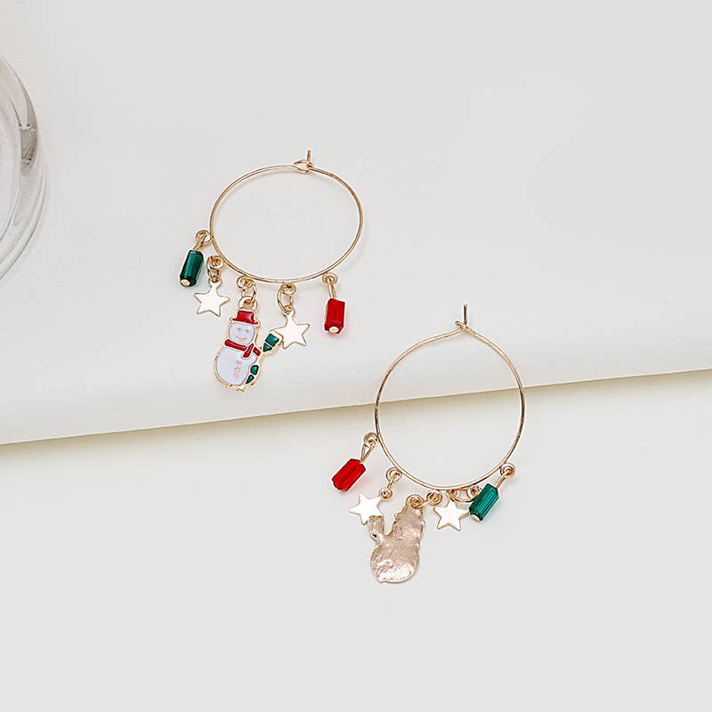 CHRISTMAS EXAGGERATED PERSONALITY EARRINGS