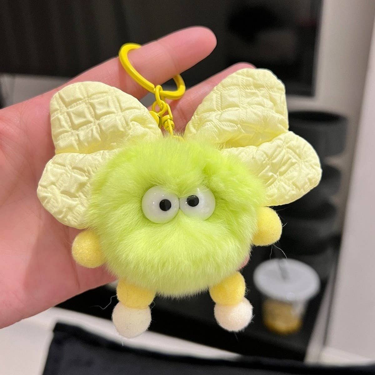 CUTE PLUSH BALL CAR KEYCHAIN BAG PENDANT GIFT