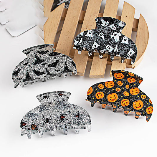 Halloween Magic Hat Hair Claw - Bat Pumpkin Ghost_CWAHA1448