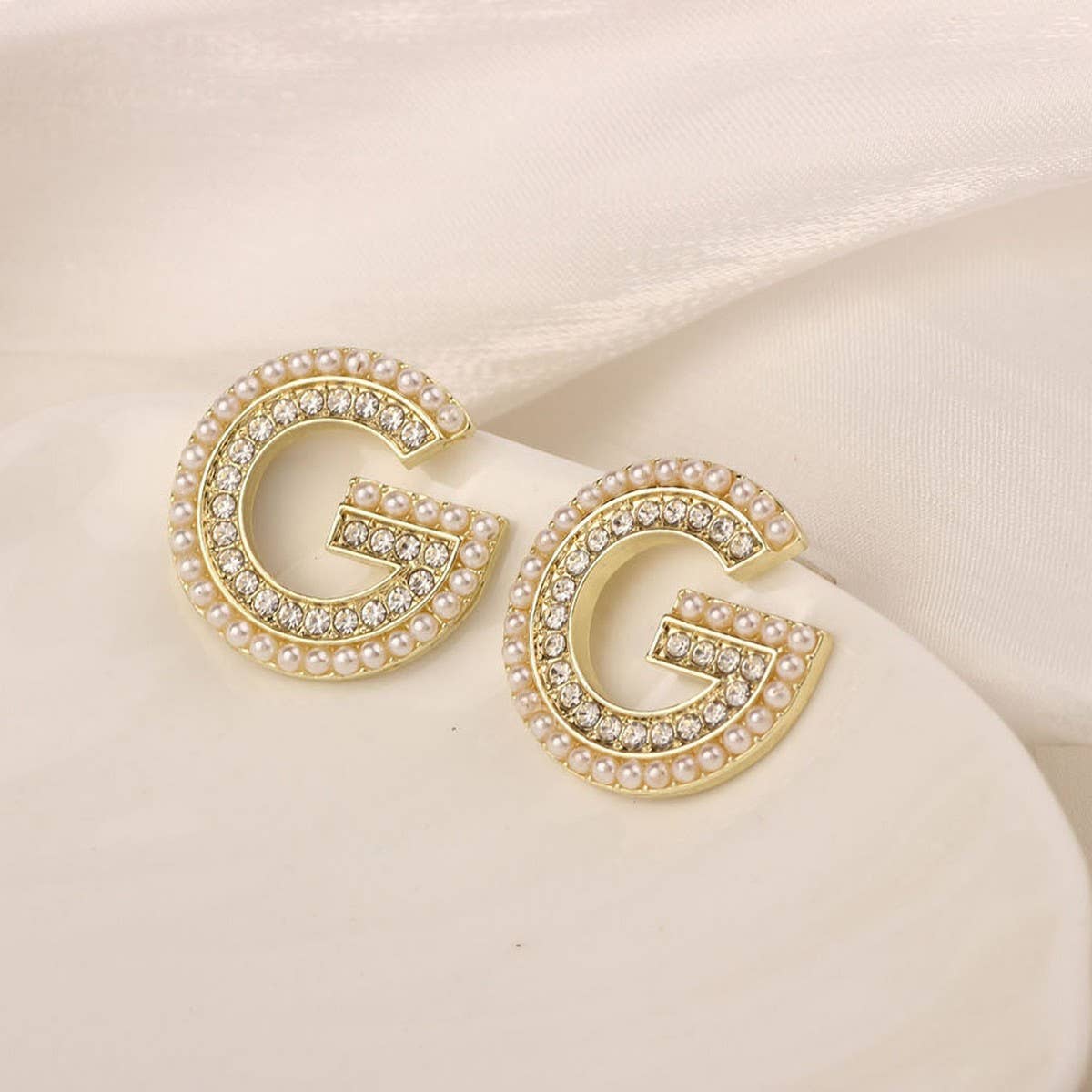 NEW SIMPLE HOLLOW FLOWER ENAMEL EARRINGS