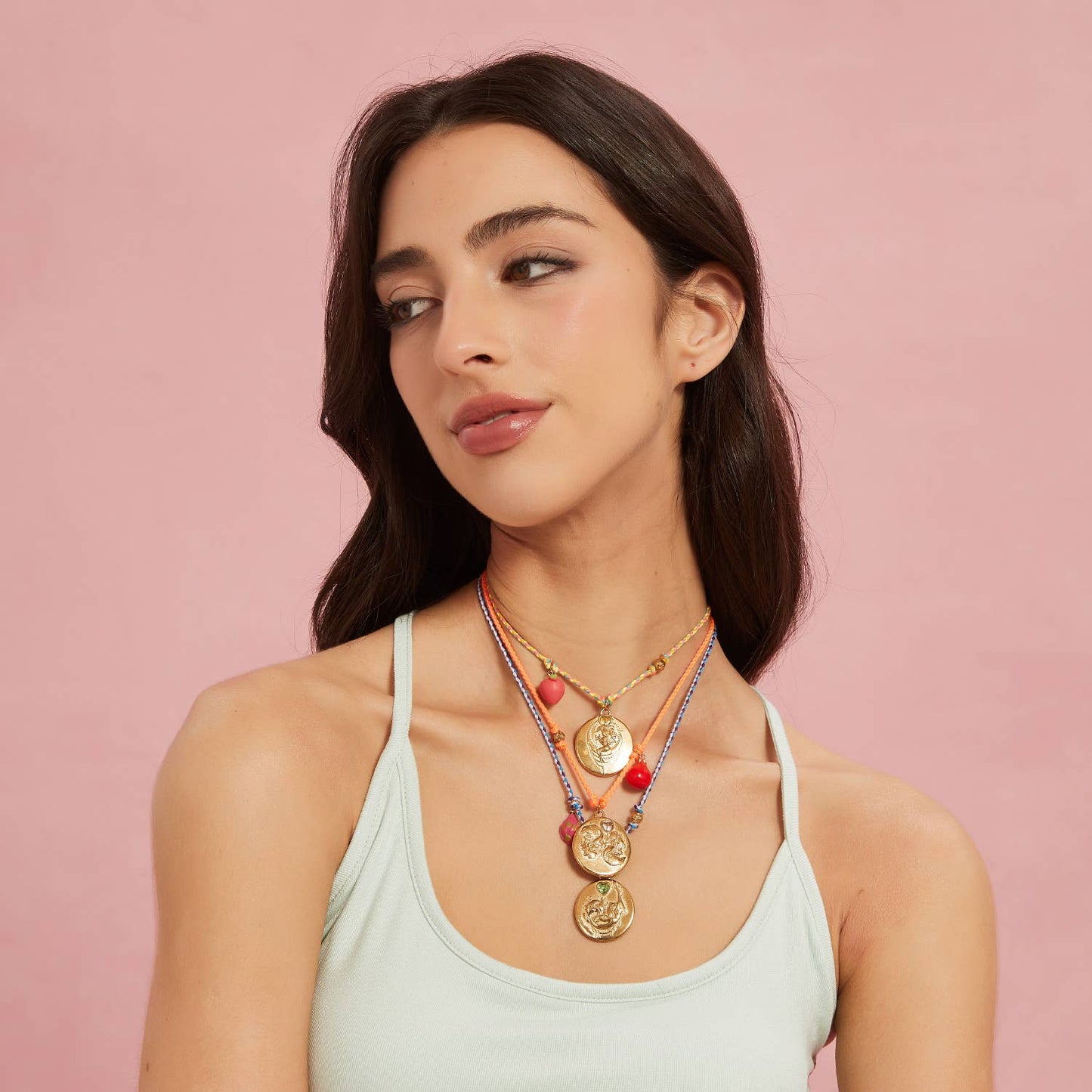 Handmade Rope Zodiac Necklace with Zircon