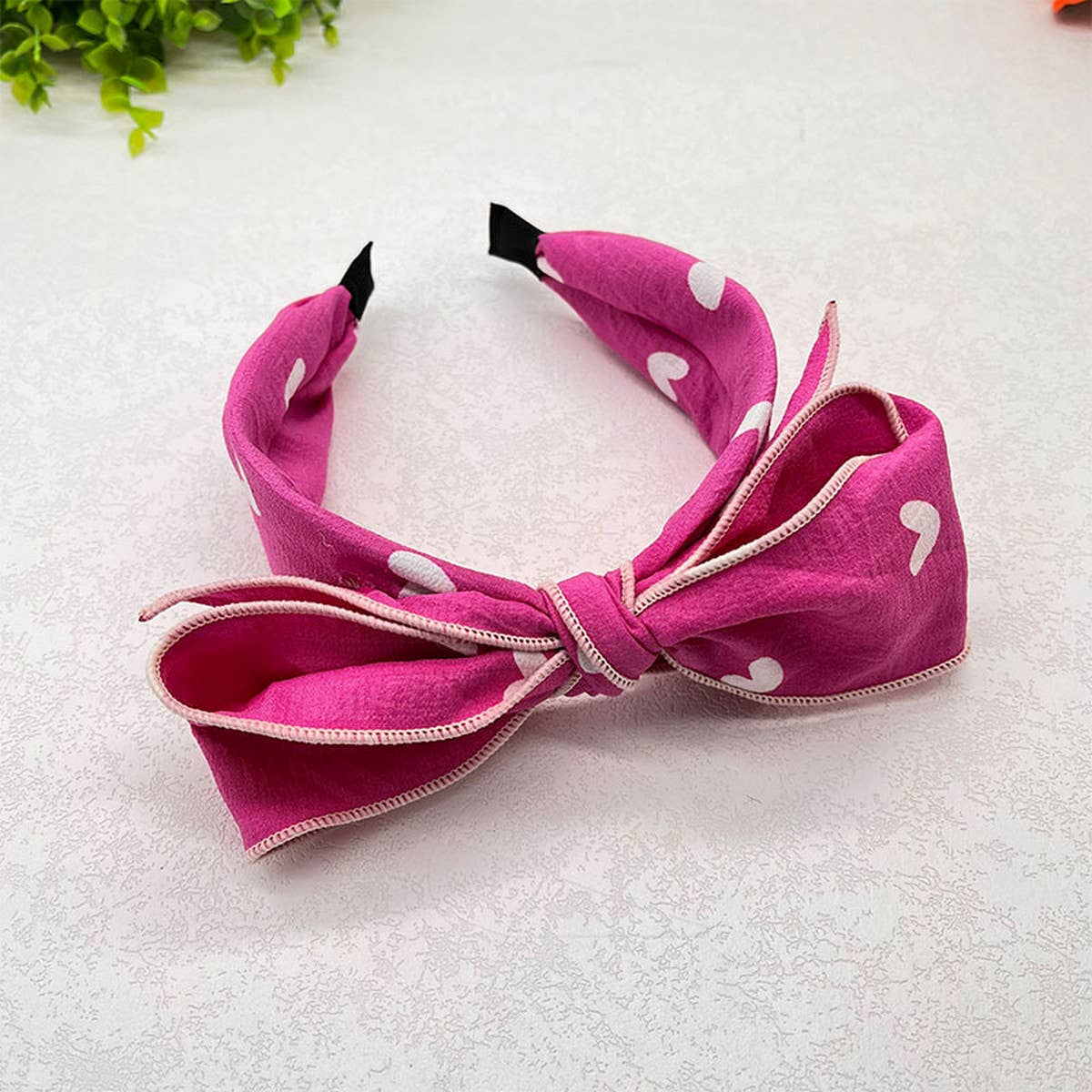 PRESSED WIDE-BRIMMED FLORAL BOW HEADBAND_CWAHA2573