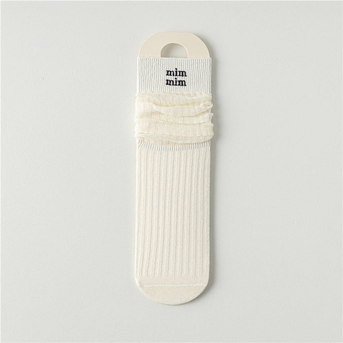 BREATHABLE MESH MID-LENGTH COTTON SOCKS_CWMS0646