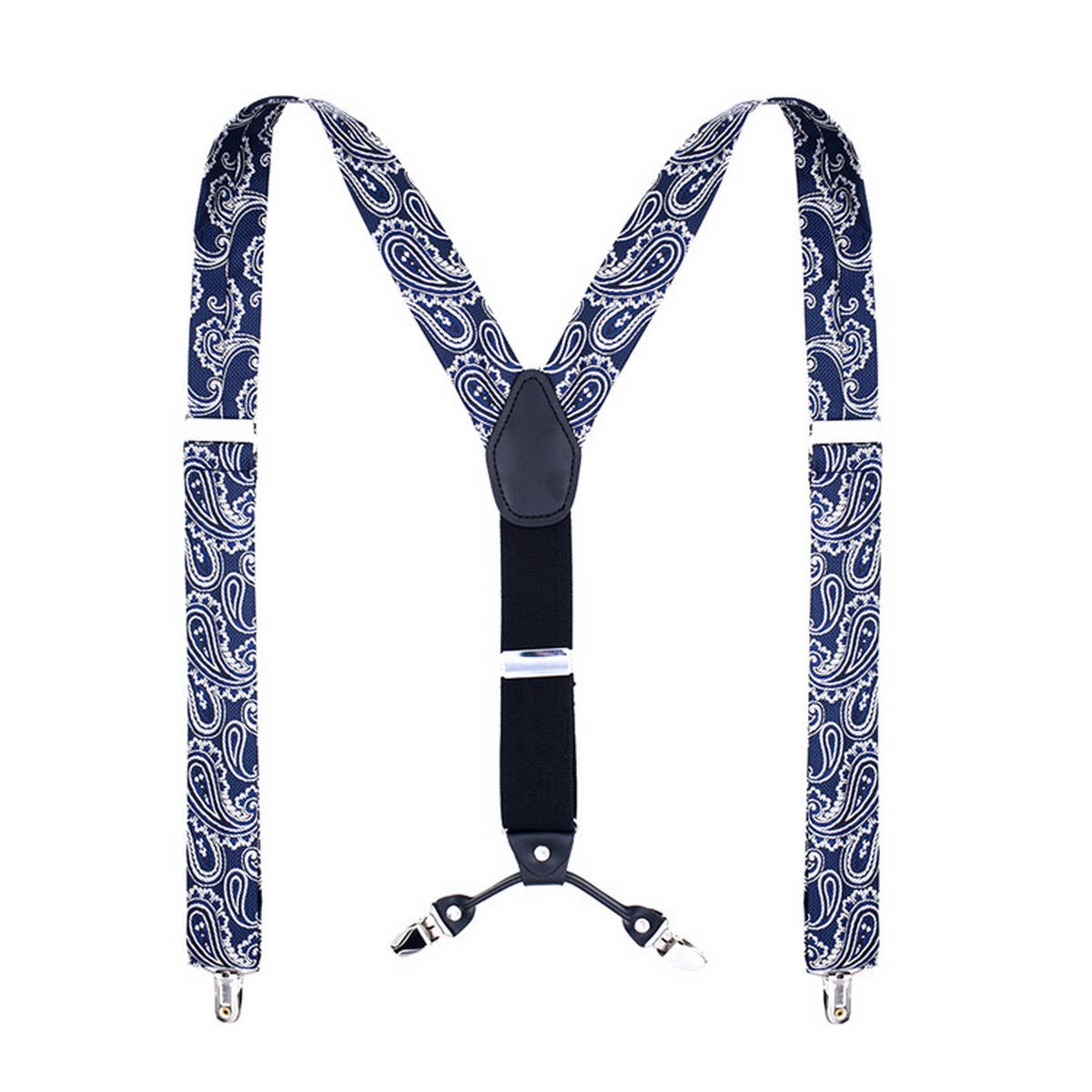 CASUAL JACQUARD 4-CLIP SUSPENDERS_CWMM1114