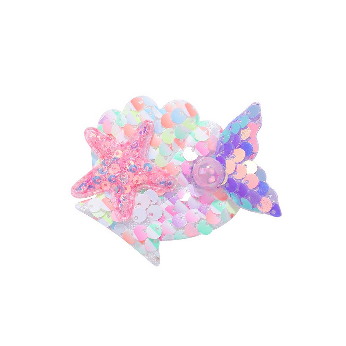 CHILDREN'S SHELL PEARL MERMAID HAIRPIN