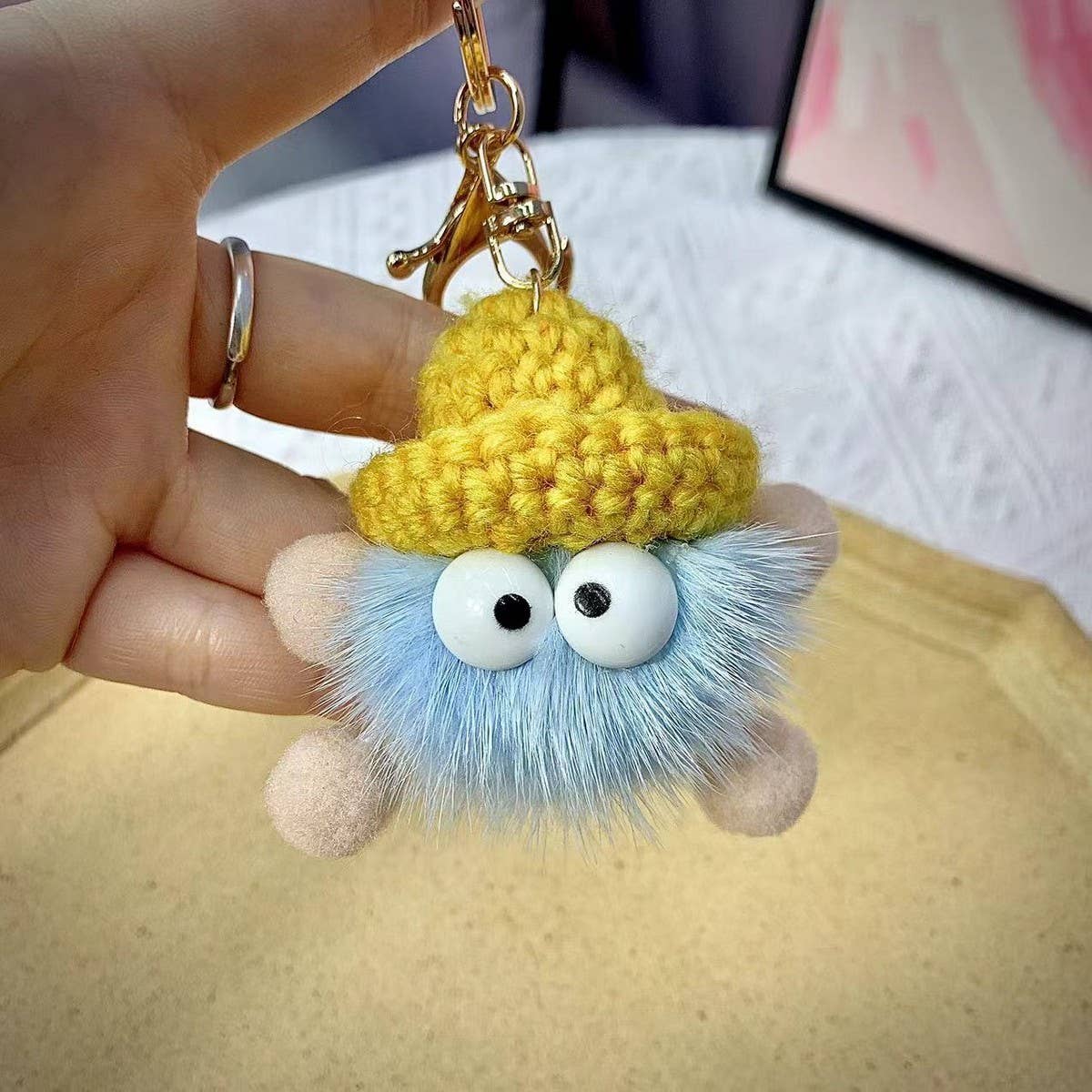 CWMM10414_SOOT SPRITE KEYCHAIN CUTE BAG CHARM