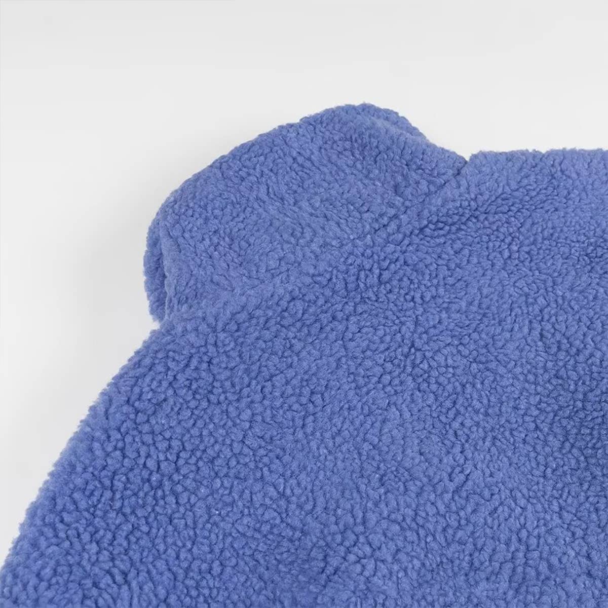 Warm zipper loose fleece jacket