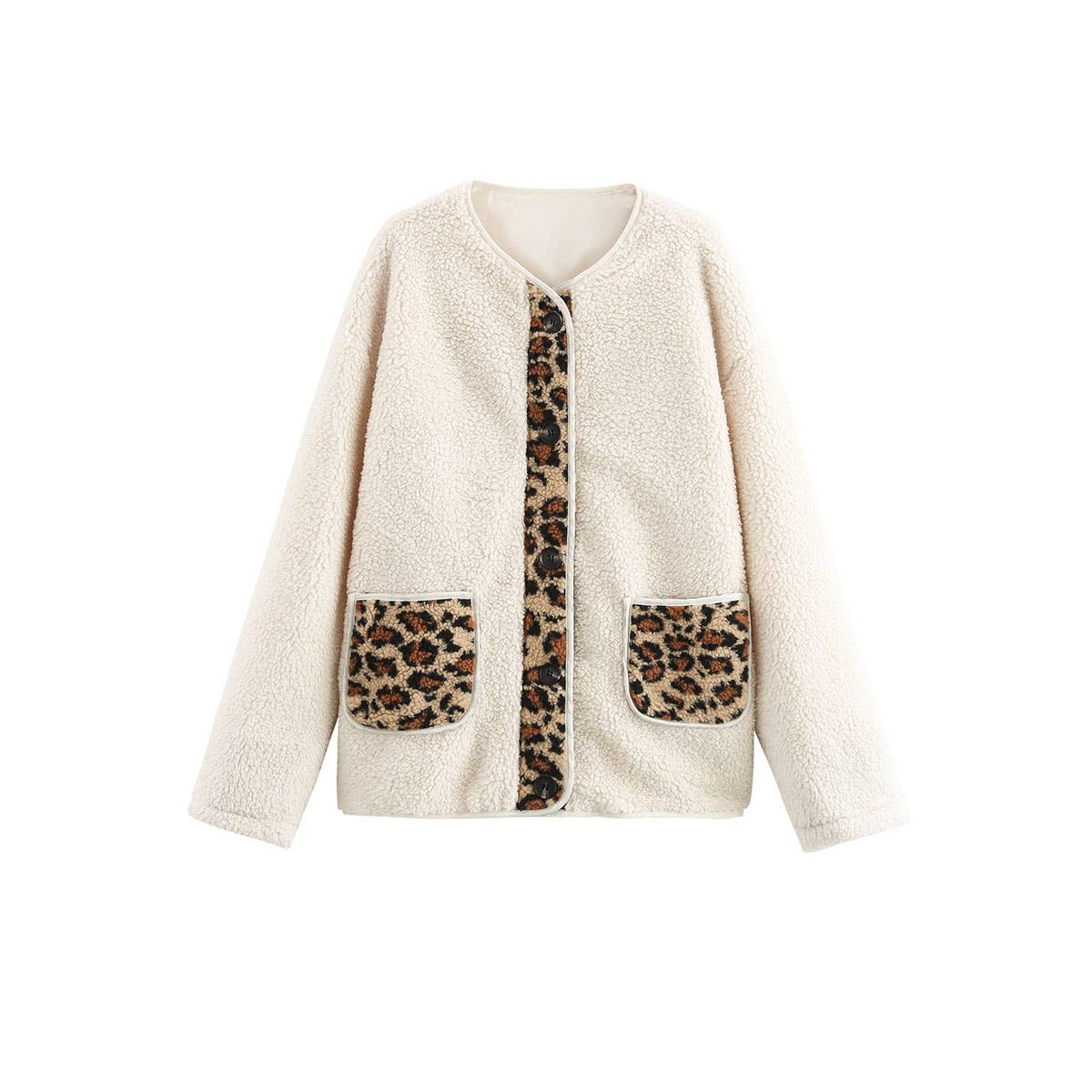 VINTAGE PERSONALITY DESIGN SENSE LAMB WOOL COAT