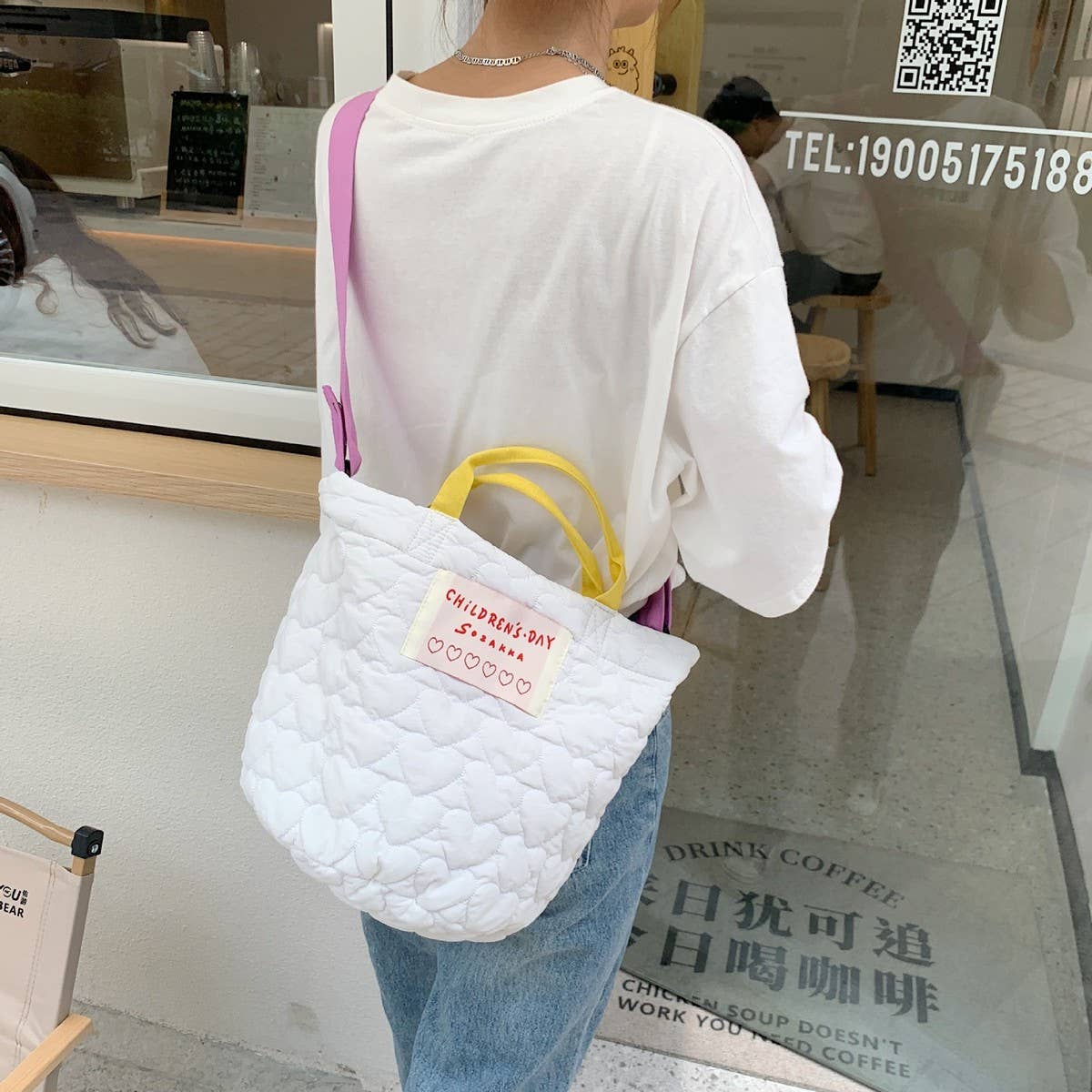 CWAB5808_LARGE CAPACITY SWEET HANDBAG CROSSBODY BAG