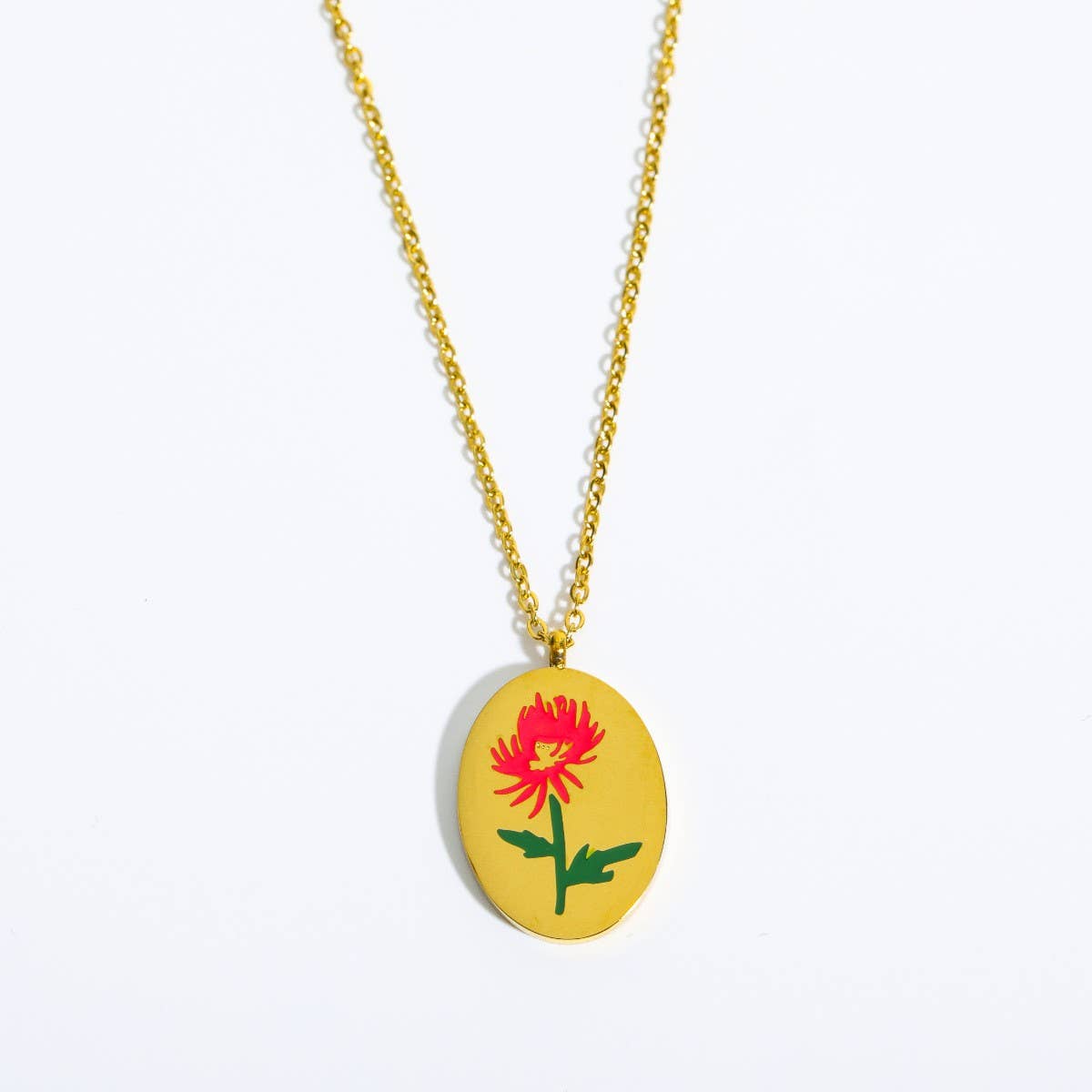 VINTAGE DECEMBER FLOWER CLAVICLE NECKLACE