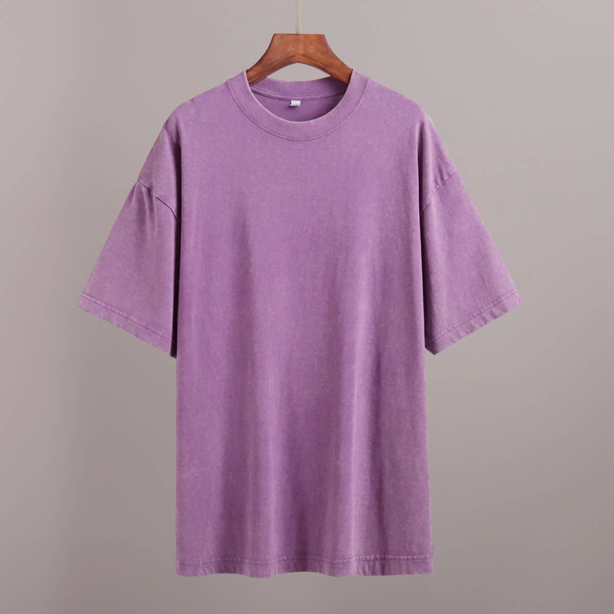 Washed and aged short-sleeved loose T-shirt