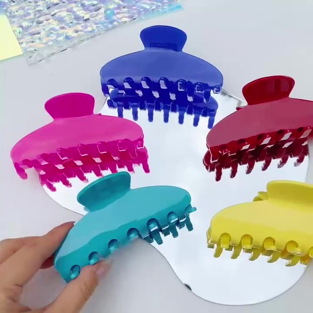 Dopamine Hair Claw ? Jelly Color Y2K Clip