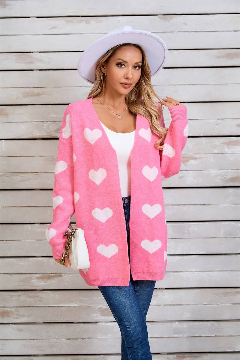 CWOCAL1801_KNITTED VALENTINE'S DAY LARGE HEART SWEATER